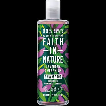 Faith in Nature -  Faith in Nature Lavender & Geranium Szampon z organicznymi olejkami
