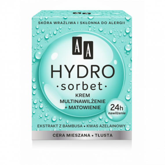 AA COSMETICS -  AA HYDRO SORBET Krem multi nawilżenie + matowienie