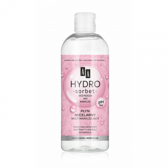 AA COSMETICS -  AA HYDRO SORBET Multinawilżający płyn micelarny Acerola,witamina E