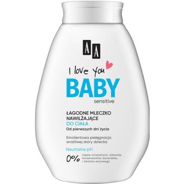 AA COSMETICS -  AA I Love You Baby Łagodne mleczko nawilżające Sensitive od pierwszych dni życia