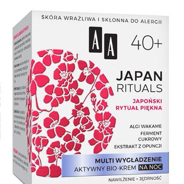 AA COSMETICS -  AA JAPAN RITUALS Multi wygładzenie Aktywny bio-krem na noc 40+