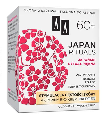 AA COSMETICS -  AA JAPAN RITUALS Stymulacja gęstościAktywny bio-krem na dzień 60+