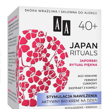AA COSMETICS -  AA JAPAN RITUALS  Stymulacja nawilżenia Aktywny bio-krem na dzień 40+