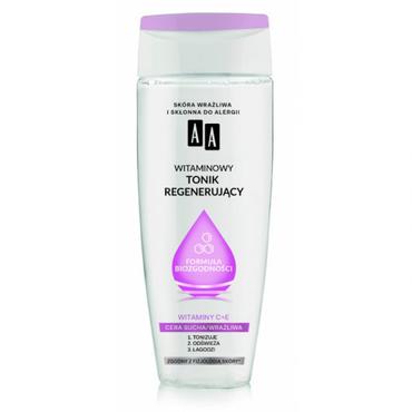 AA COSMETICS -  AA Cosmetics Tonik regenerujący witaminowy cera sucha i wrażliwa 