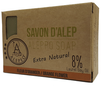 ALEPEO -  ALEPEO Mydło naturalne o zapachu kwiatu pomarańczy