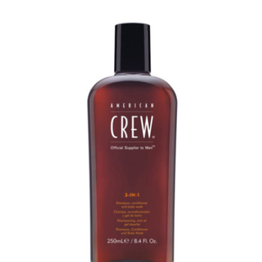American Crew -  American Crew 3w1 szampon+odżywka+żel pod prysznic dla mężczyzn 250ml