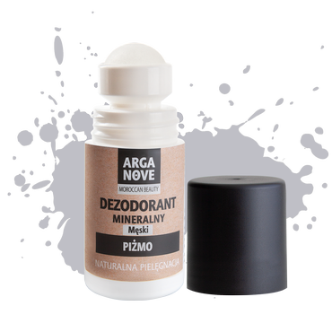 ARGANOVE -  ARGANOVE Dezodorant ałunowy w kulce piżmo 50ml