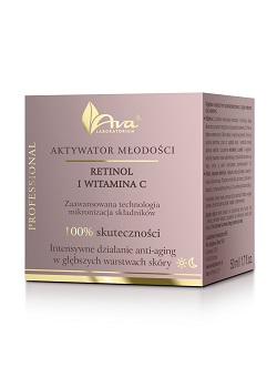 AVA Laboratorium -  AVA Laboratorium Aktywator Młodości Retinol i Witamina C – Krem do twarzy 50ml