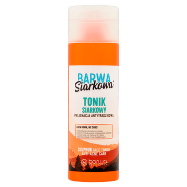 BARWA -   Barwa Siarkowa tonik siarkowy antytrądzikowy do twarzy, 200 ml
