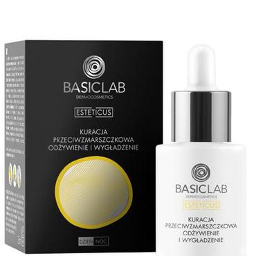 Basiclab -  BASICLAB Kuracja przeciwzmarszczkowa odżywienie i wygładzenie - 15ml