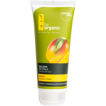 be organic -   Be Organic Mango & Masło shea odżywczy balsam do ciała, 200 ml