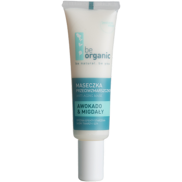 be organic -   Be Organic Awokado & Migdały przeciwzmarszczkowa maska do twarzy, 30 ml
