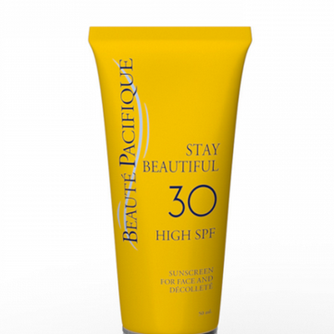 Beaute Pacifique -   Beaute Pacifique Stay Beautiful - Sunscreen Face and Decollete SPF 30 Luksusowym krem do opalania twarzy i dekoltu 