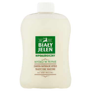 BIAŁY JELEŃ -   Biały Jeleń Hipoalergiczny mydło w płynie dla skóry wrażliwej, 500 ml
