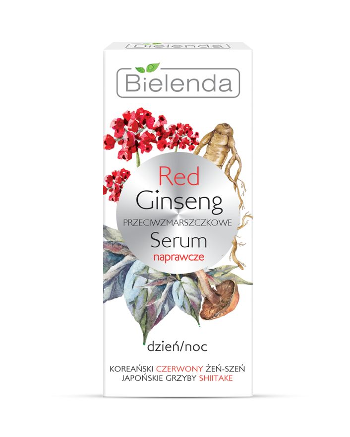 Bielenda -  BIELENDA RED GINSENG Przeciwzmarszczkowe serum naprawcze DZIEŃ/ NOC