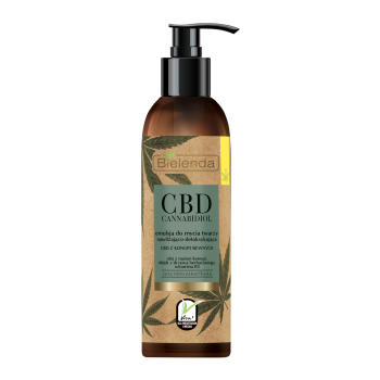 Bielenda -  BIELENDA CBD Cannabidiol Emulsja do mycia twarzy z CBD z konopi siewnych – cera mieszana tłusta