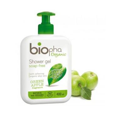 Biopha Organic -  Biopha Organic Żel pod prysznic zielone jabłko