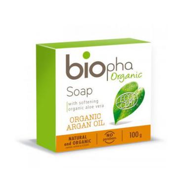 Biopha Organic -  Biopha Mydło naturalne bogate w olej arganowy