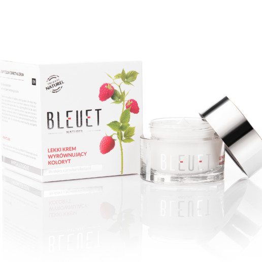 bleuet -  Lekki krem wyrównujący koloryt do skóry z przebarwieniami