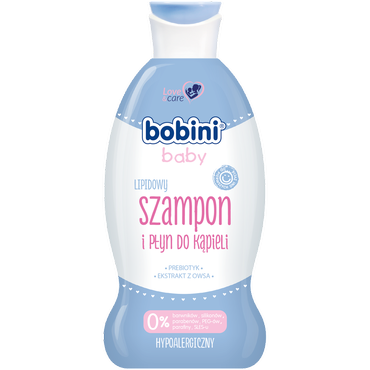 Bobini Baby -   Bobini Baby lipidowy szampon i płyn do kąpieli, 330 ml