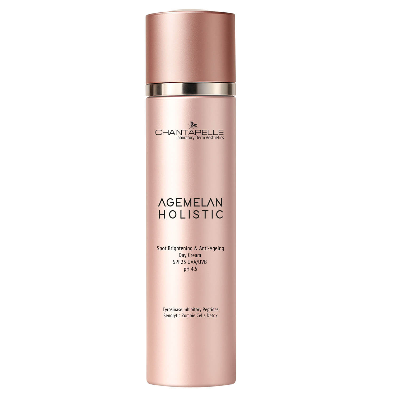 Chantarelle -  Chantarelle AGEMELAN  HOLISTIC  Depigmentujący krem na dzień SPF25 rozjaśniający przebarwienia z senolitykami i peptydami