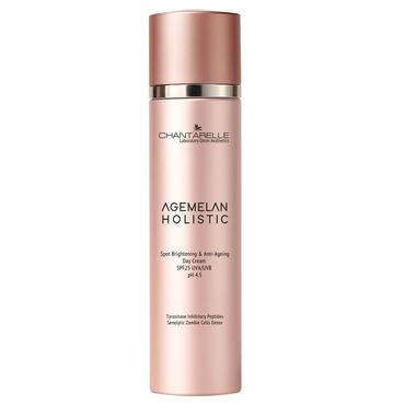 Chantarelle -  Chantarelle AGEMELAN  HOLISTIC  Depigmentujący krem na dzień SPF25 rozjaśniający przebarwienia z senolitykami i peptydami