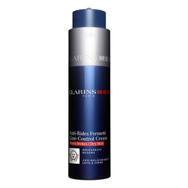 Clarins -  CLARINS ClarinsMen Przeciwzmarszczkowy Krem do Twarzy do skóry suchej | ClarinsMen Line-Control Cream 