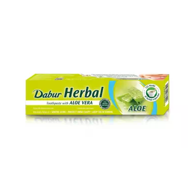 DABUR -  Dabur Ziołowa pasta do zębów z aloesem bez fluoru, 100 ml