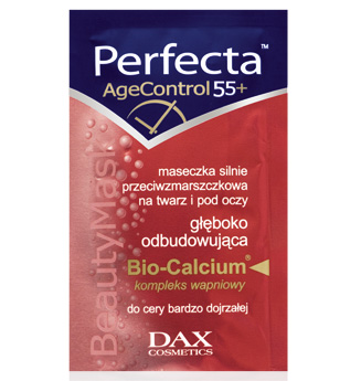 Dax Cosmetics -  Beauty Mask - Maseczka silnie przeciwzmarszczkowa na twarz i pod oczy "Age Control 55+"  