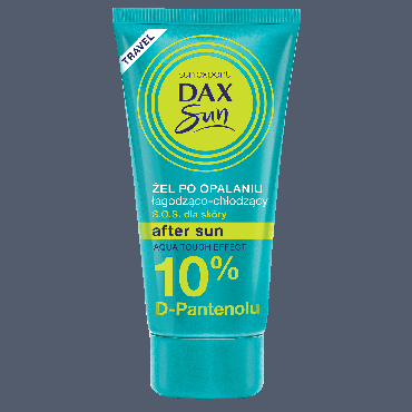 Dax Sun -  Dax Sun TRAVEL Żel chłodząco-łagodzący po opalaniu 10% D-PANTENOL, SOS dla skóry 50ml
