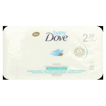 Dove -  BABY DOVE Sensitive Moisture hipoalergiczne chusteczki pielęgnacyjne