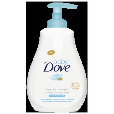 Dove -  DOVE BABY Rich Moisture emulsja do mycia ciała i włosów