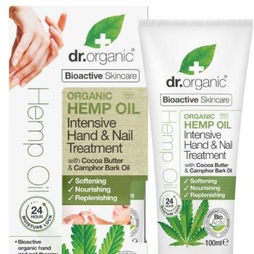 Dr. Organic -  Dr. Organic Intensywny krem do rąk i paznokci Olej z konopi