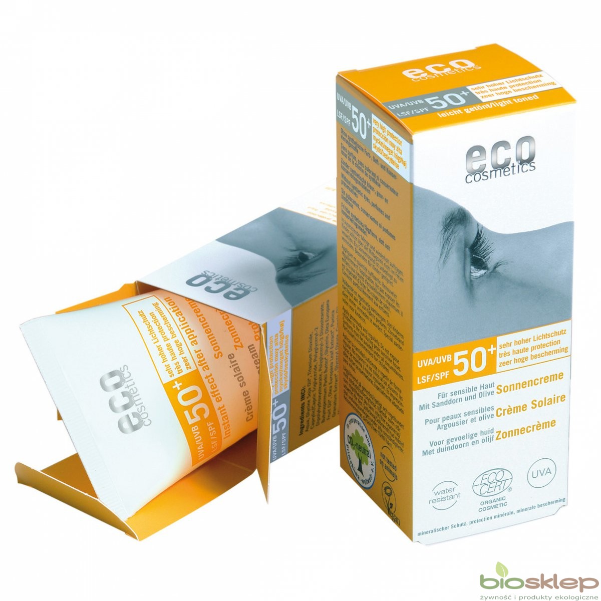 eco cosmetics -  Krem na słońce faktor SPF 50+