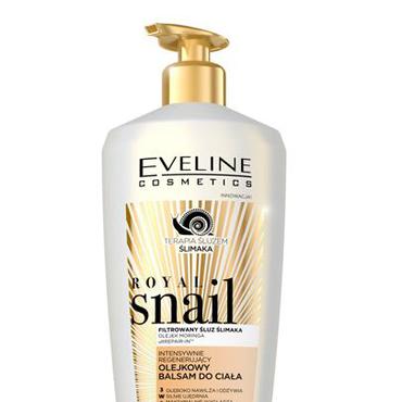 Eveline Cosmetics -  EVELINE COSMETICS ROYAL SNAIL Intensywnie regenerujący olejkowy balsam do ciała 3w1