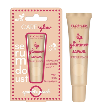 FLOSLEK -  Floslek LIP CARE Glimmer serum do ust SPARKLE PEACH