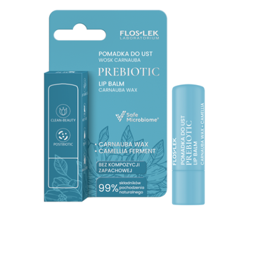 FLOSLEK -  Floslek PREBIOTIC LIP CARE Prebiotyczna pomadka do ust wosk carnauba