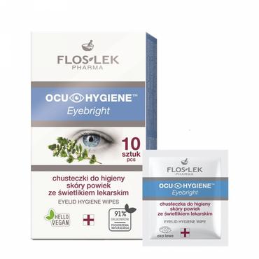 FLOSLEK -  FLOSLEK OCU HYGIENE Eyebright Chusteczki do higieny skóry powiek ze świetlikiem lekarskim