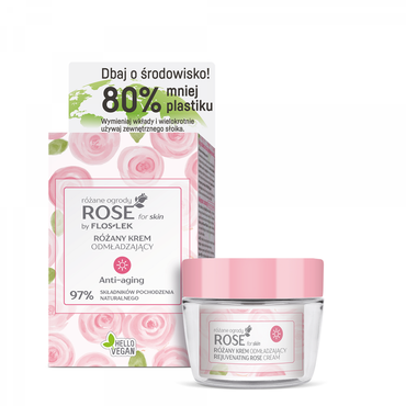 FLOSLEK -  FLOSLEK ROSE for skin Różane ogrody Różany krem odmładzający na dzień