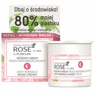 FLOSLEK -  FLOSLEK ROSE for skin Różany krem przeciwzmarszczkowy na noc (REFILL)