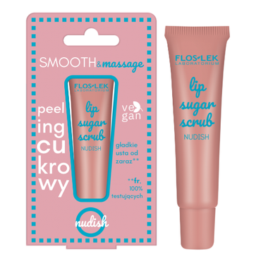 FLOSLEK -  Floslek LIP CARE Peeling cukrowy do ust NUDISH