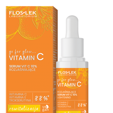 FLOSLEK -  Floslek go for glow…. VITAMIN C Rozjaśniające serum VIT C 10% 30 ml