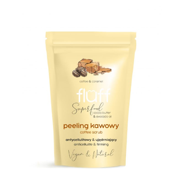 Fluff -  Fluff Peeling kawowy do ciała - kawa z karmelem 100 g