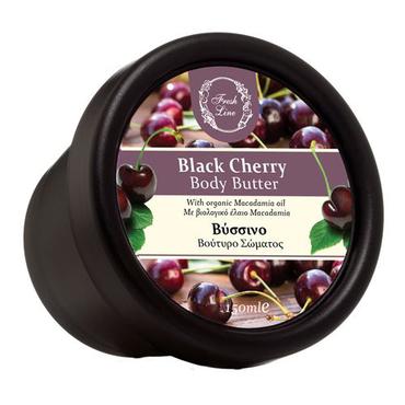 Fresh Line -  Fresh Line BLACK CHERRY – Masło do ciała o zapachu czarnej wiśni wzbogacone organicznym olejkiem z orzechów makadamia
