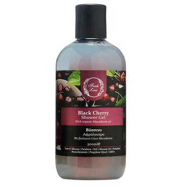 Fresh Line -  Fresh Line BLACK CHERRY – Żel pod prysznic o zapachu czarnej wiśni wzbogacony organicznym olejkiem z orzechów makadamia