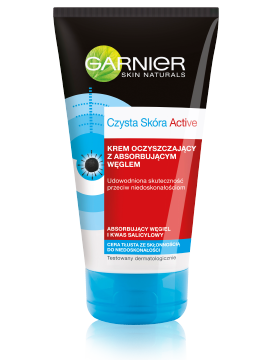 Garnier -  Krem oczyszczający z absorbującym węglem