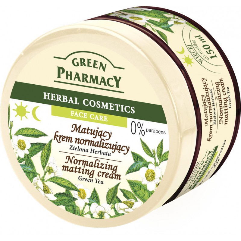 Green Pharmacy -  Matujący krem normalizujący Zielona Herbata