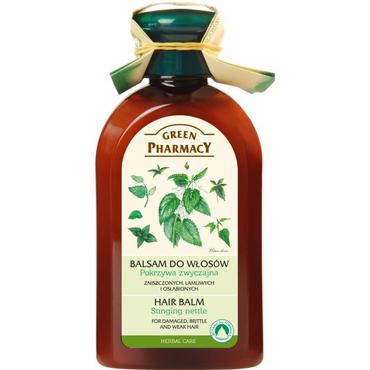 Green Pharmacy -  Green Pharmacy Balsam do włosów zniszczonych, łamliwych i osłabionych, pokrzywa zwyczajna 300ml
