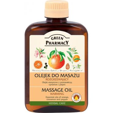 Green Pharmacy -  Green Pharmacy Olejek do masażu rozgrzewający, olejek migdałowy, pomarańczowy, cynamonowy i pieprzowy 200ml