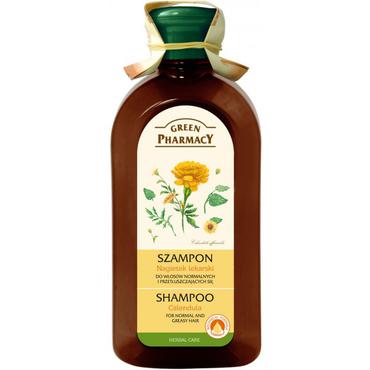 Green Pharmacy -  Green Pharmacy Szampon do włosów normalnych i przetłuszczających się, nagietek lekarski 350ml
